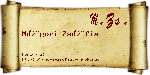 Mágori Zsófia névjegykártya