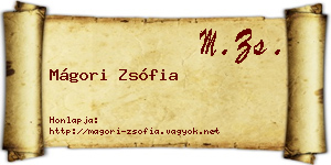 Mágori Zsófia névjegykártya