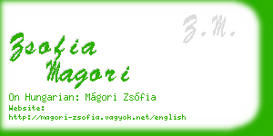 zsofia magori business card